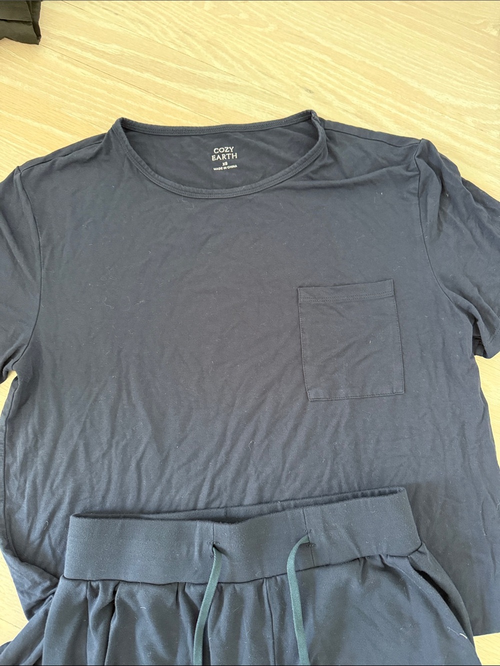 Casual Black Drawstring Joggers - Comfortable Everyday Wear - Picture 2 of 5